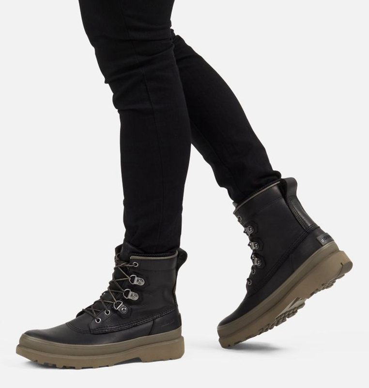 Sorel Erkek Caribou™ Street - Kısa Bot Siyah - 079-RCDMWO